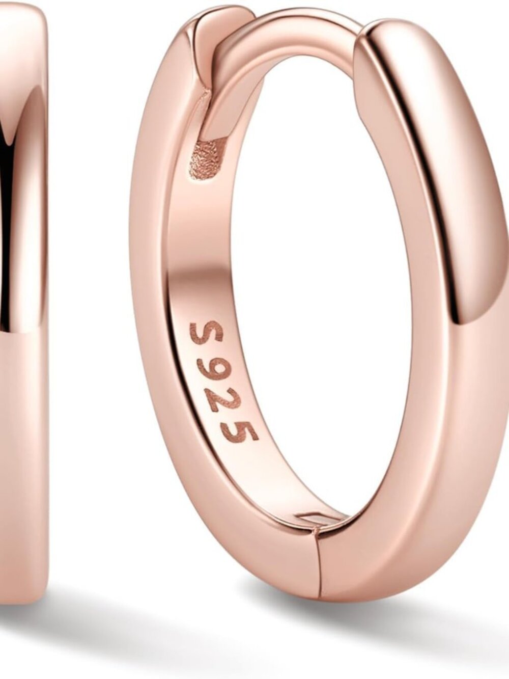 925 Sterling Silver Huggie Hoop Earrings - Elegant & Hypoallergenic for Women
